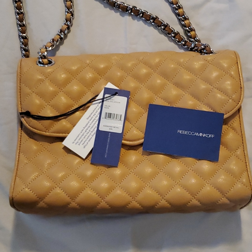 Rebecca Minkoff tan leather bag